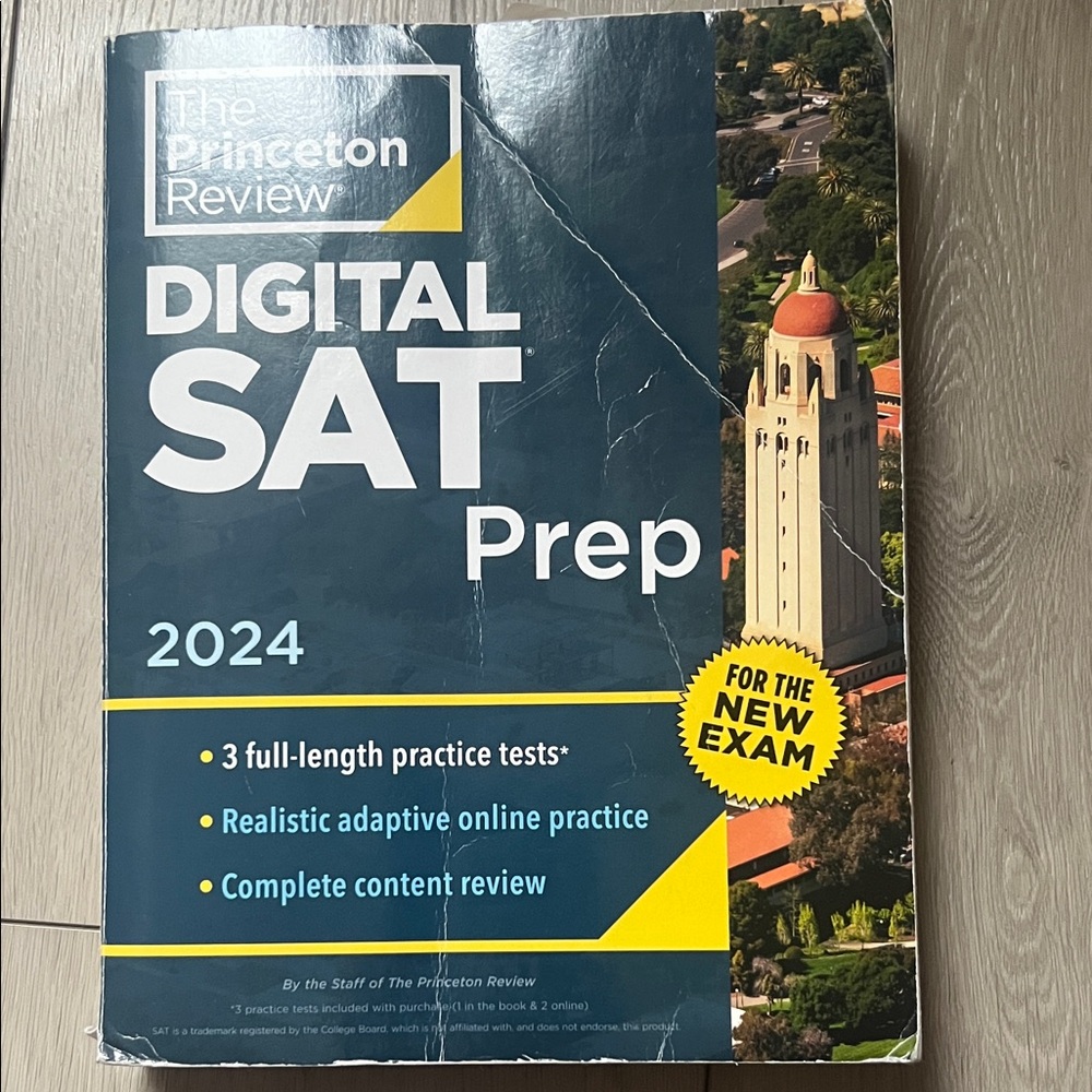 REDUCED PRICE- The Princeton Review Digital SAT Prep Book